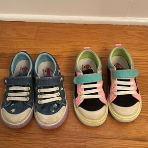Two used See Kai Run sneakers. Toddler 11.